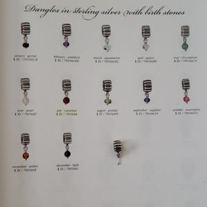 Pandora Dangles in S/S Birth Stone Charm